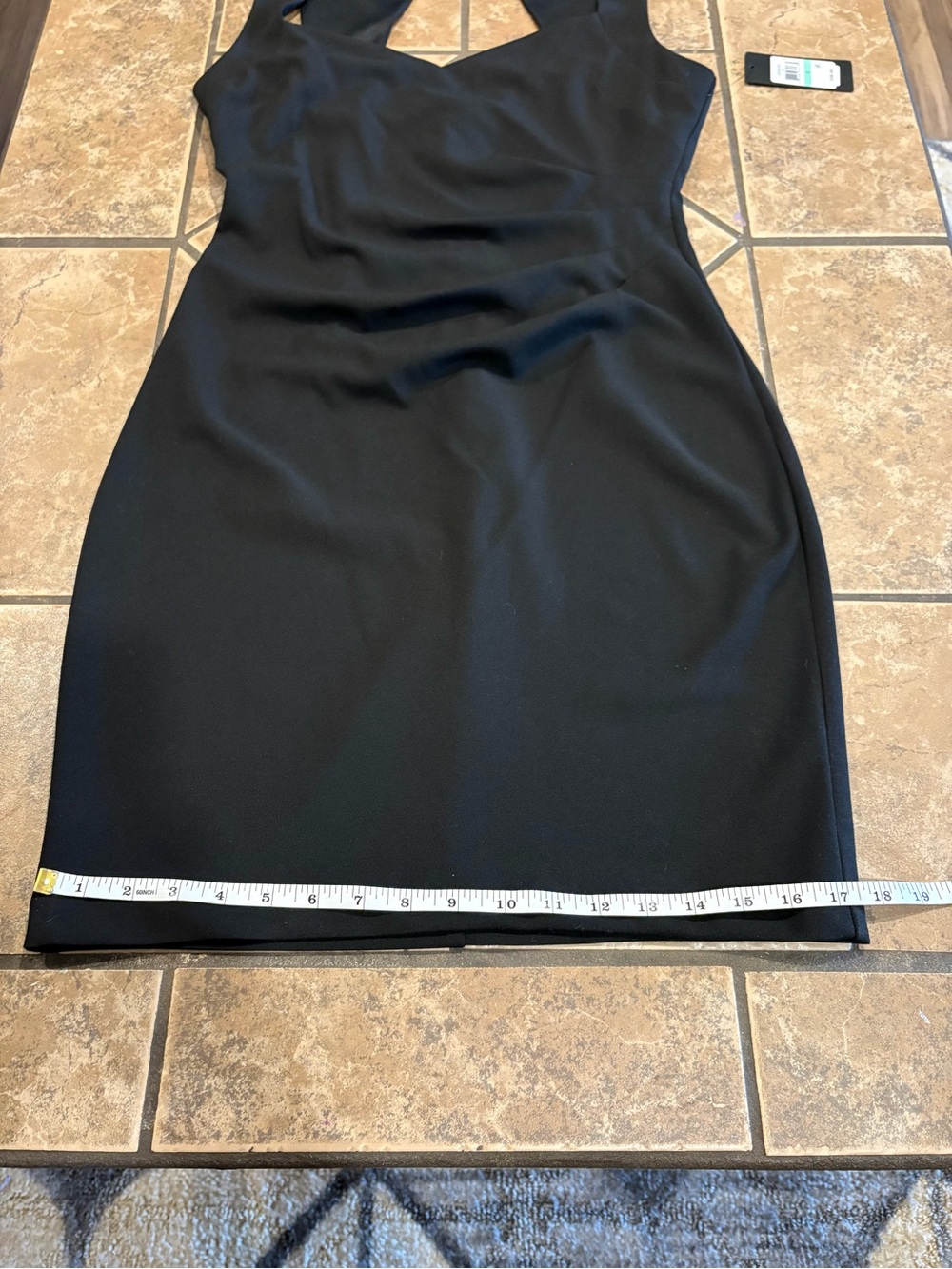 GUESS Black Sleeveless Mini Dress with V-Notch Back WOMENS size 8 NWT - Picture 15 of 15